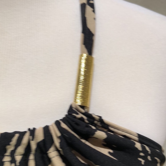 Cache Black and Tan Dress - Picture 6 of 8